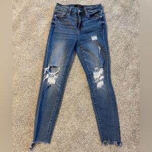 Distressed rarely worn Judy Blue Blue Jeans